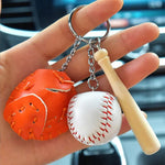 Kreativer Schlüsselanhänger im Baseball-Design