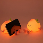 Sanfte Nachtlampe in Pfirsichform mit RGB-Farbwechsel und 3 Helligkeitsstufen