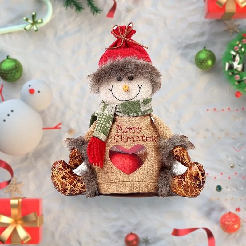 Weihnachtsgeschenkbeutel mit Reißverschlussdesign