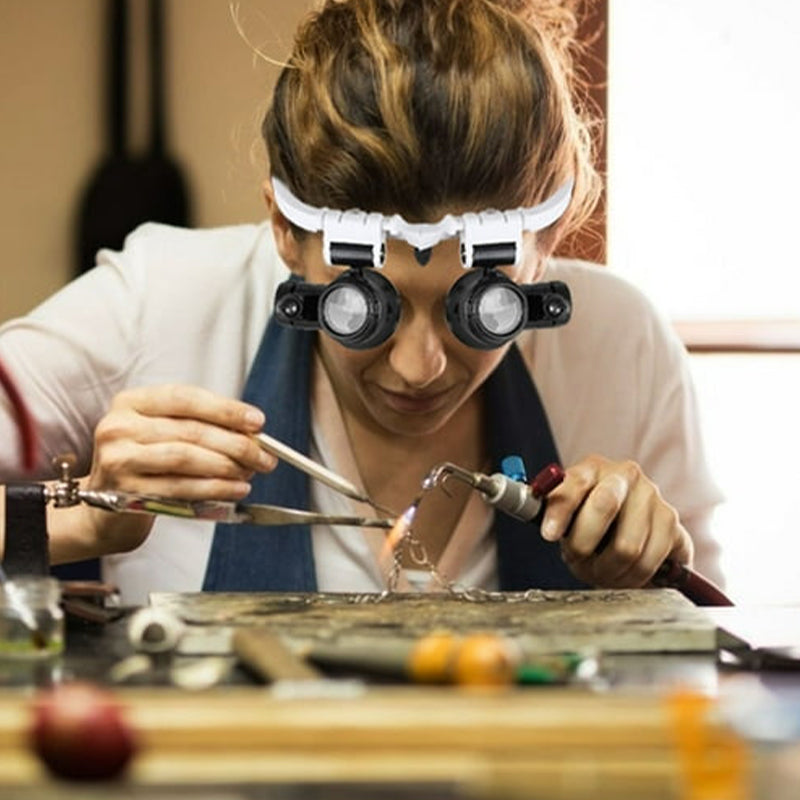 LED-Vergrößerungsbrille für präzise Sicht