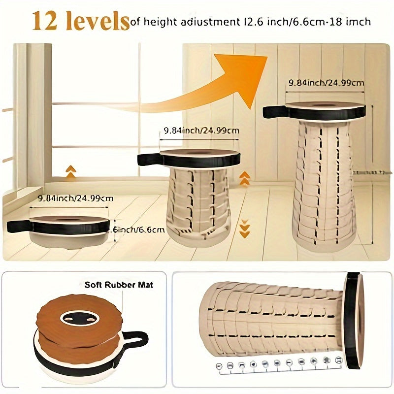 FlexiSit - Adaptable Comfort Stool for Every Occasion