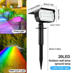 Farbige Solarleuchten für Ihren Garten | 37 RGB-LEDs | IP65