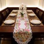 Happy Easter Table Runner | Tulip and Chick Design | Non-Slip | 177 × 38 cm | Perfect Table Decoration for Easter