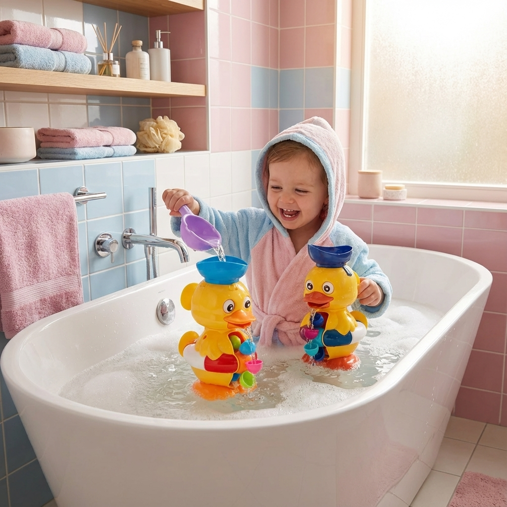 Wasserrad Enten Spielzeug für das Bad