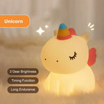 LumiEinhorn LED Night Light | Rechargeable & Touch Control | Magical Lighting for Children's Rooms