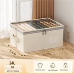 Foldable Wardrobe Organizer with Lid | Spacious Storage Solution