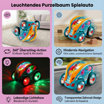 Spielauto mit leuchtenden Purzelbaum-Funktionen