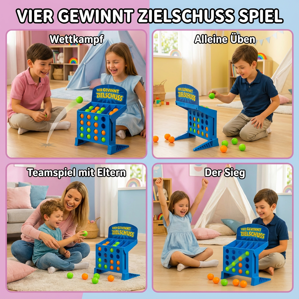 Zielschuss Spiel für Vier Gewinnt