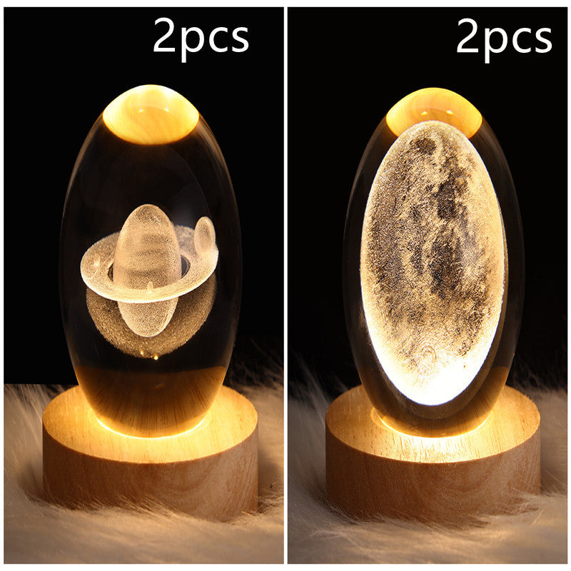 3D Kristalllicht mit LED für eine entspannte Atmosphäre