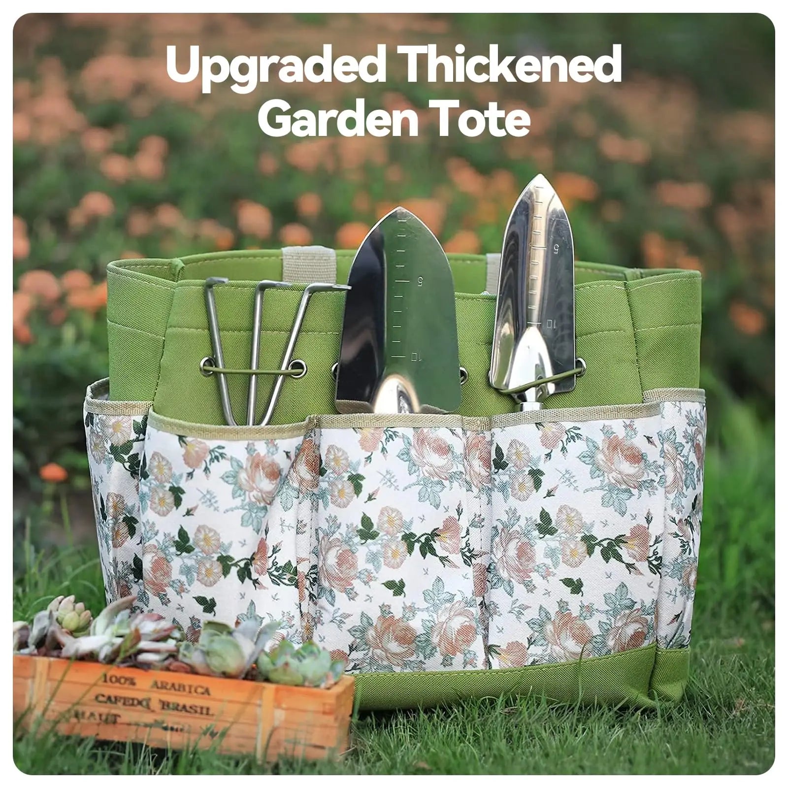 High-Quality 9-Piece Garden Tool Set | Stainless Steel & Wooden Handles