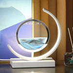 LED Tischlampe mit bewegter Sandlandschaft – Sandlicht