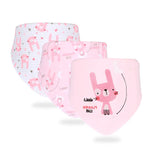 Set aus Dreieckslätzchen für Babys - Weiche Tücher mit süßen Designs