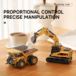 Creative Building Action: Mini RC Construction Vehicle Set