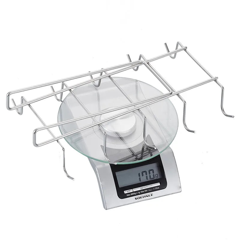 Practical Mug Holder for Under Shelves | 10 Stainless Steel Hooks | 27.5 cm