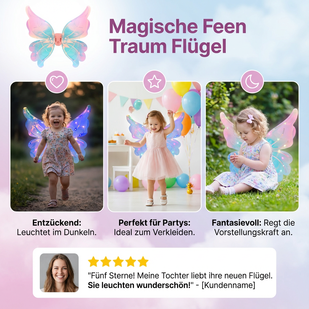 Traumhafte Feenflügel für magische Abenteuer