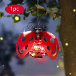 Sonnenlicht Hängende Gartenlichter | Farbiges LED-Dekor für den Außenbereich | Tierische Designs für eine lebendige Atmosphäre
