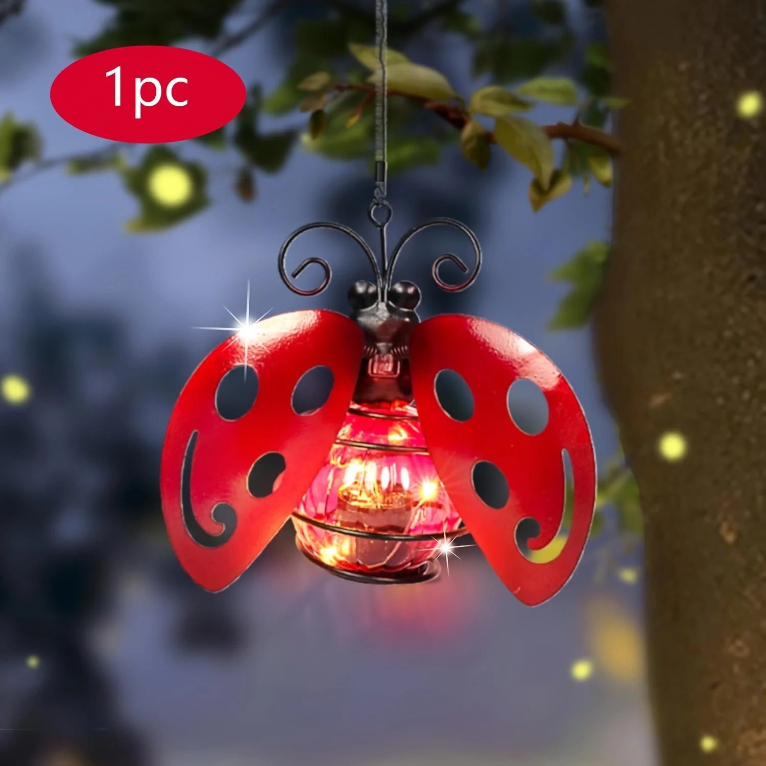 Sonnenlicht Hängende Gartenlichter | Farbiges LED-Dekor für den Außenbereich | Tierische Designs für eine lebendige Atmosphäre