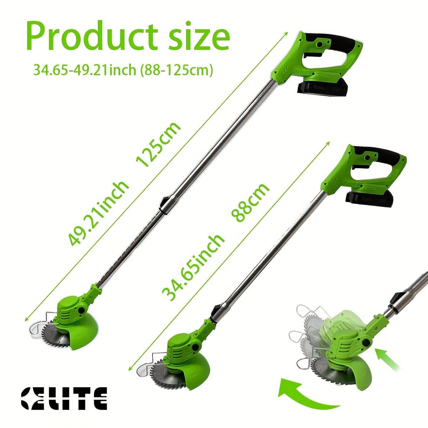 GreenPro Cordless Garden Trimmer | Cordless Flexibility | With Versatile Blades