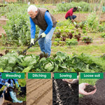 Ergonomische Gartenhacke aus Edelstahl mit langem Griff