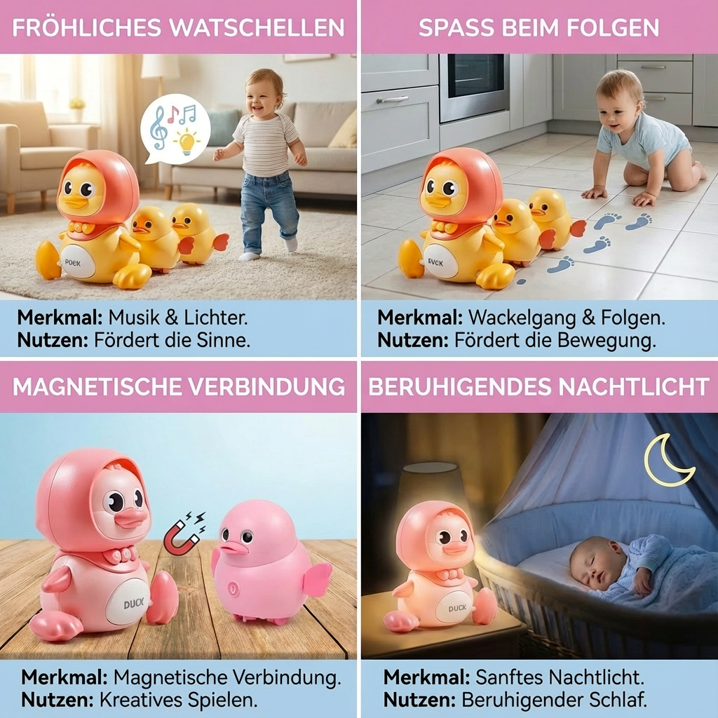 Watschelnde Entenfamilie Spielzeug für Kinder