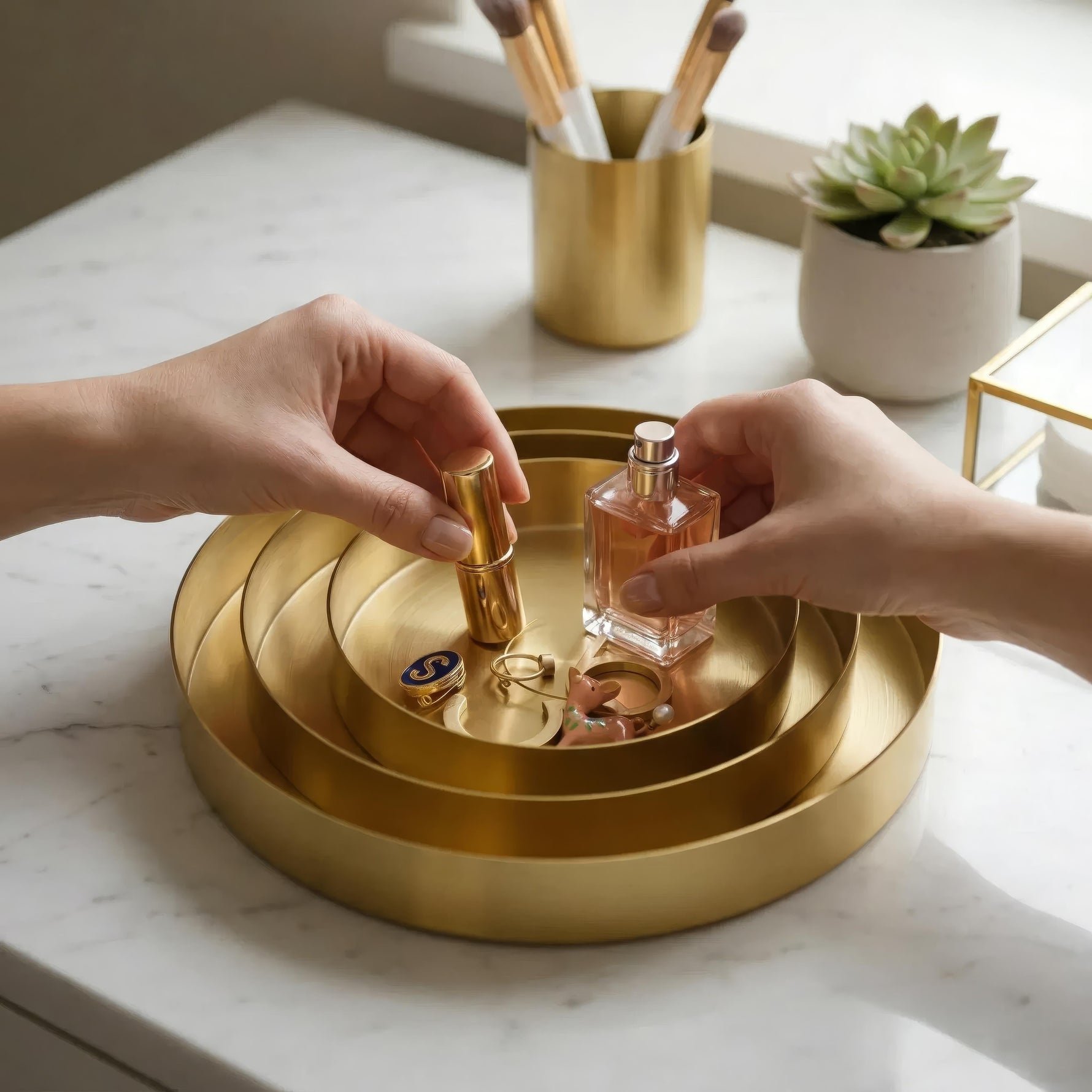 Elegant Stainless Steel Storage for Stylish Organization