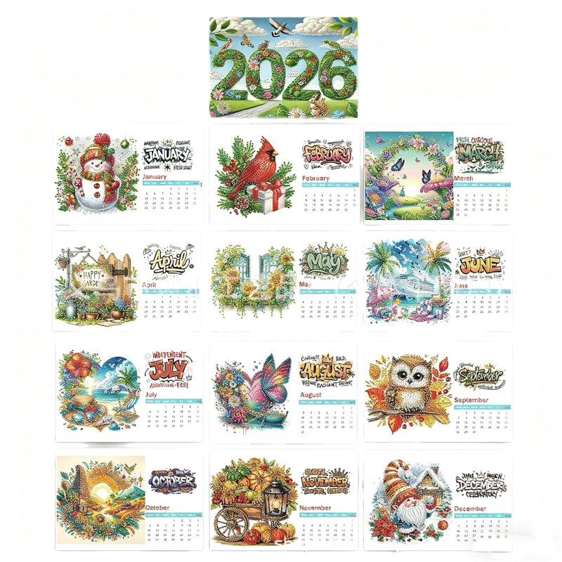 Sparkling DIY Calendar for Your Creative 2026