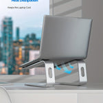 Ergonomischer und belüfteter Laptopständer aus Aluminium