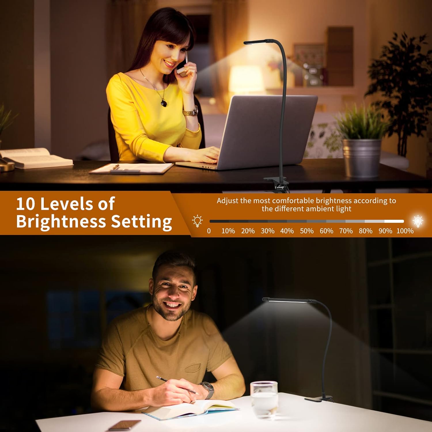 LumiFlex - Adjustable Desk Lamp for Eye-Friendly Work