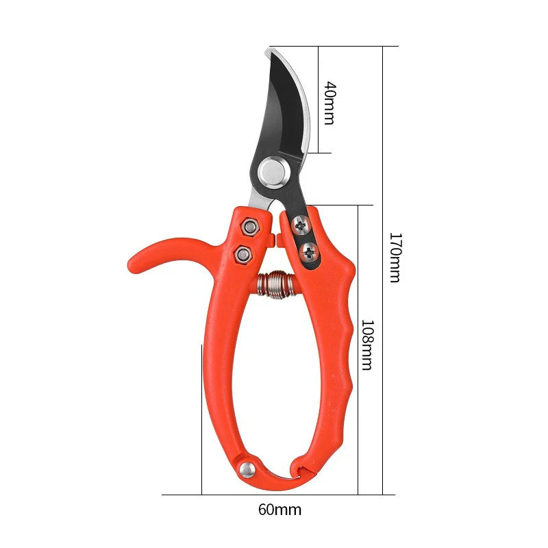 Precision Garden Shears for Bonsai and Fruit Trees with Non-Slip Handle