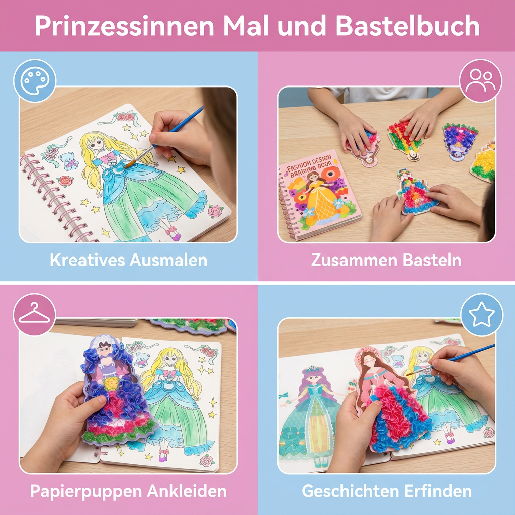 Mal- und Bastelbuch für Prinzessinnen
