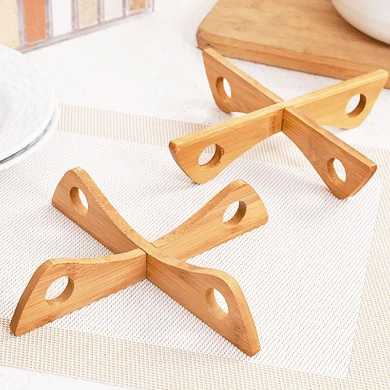 Stylish Kitchen Aid: Removable Bamboo Tray Holder