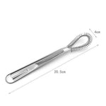 Küchenzauber Edelstahl Mini-Mixer | Handbetriebener Rührbesen