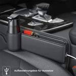 Praktischer Auto-Organizer für den Sitzspalt mit Becherhalter