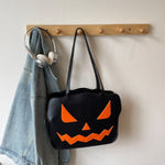 Spooky Style Umhängetasche für Halloween – Schwarz und Orange