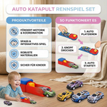Rennspiel Set mit Auto Katapult