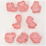 8-teiliges Set Ausstechformen für Kekse mit 3D-Cartoon-Motiven