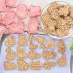 8-teiliges Set für kreative Keksformen im 3D-Design