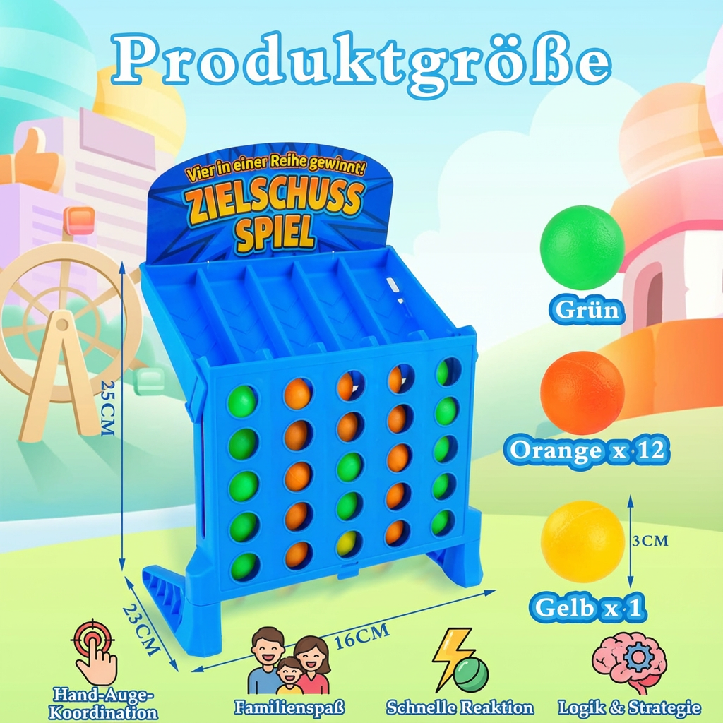 Zielschuss Spiel für Vier Gewinnt