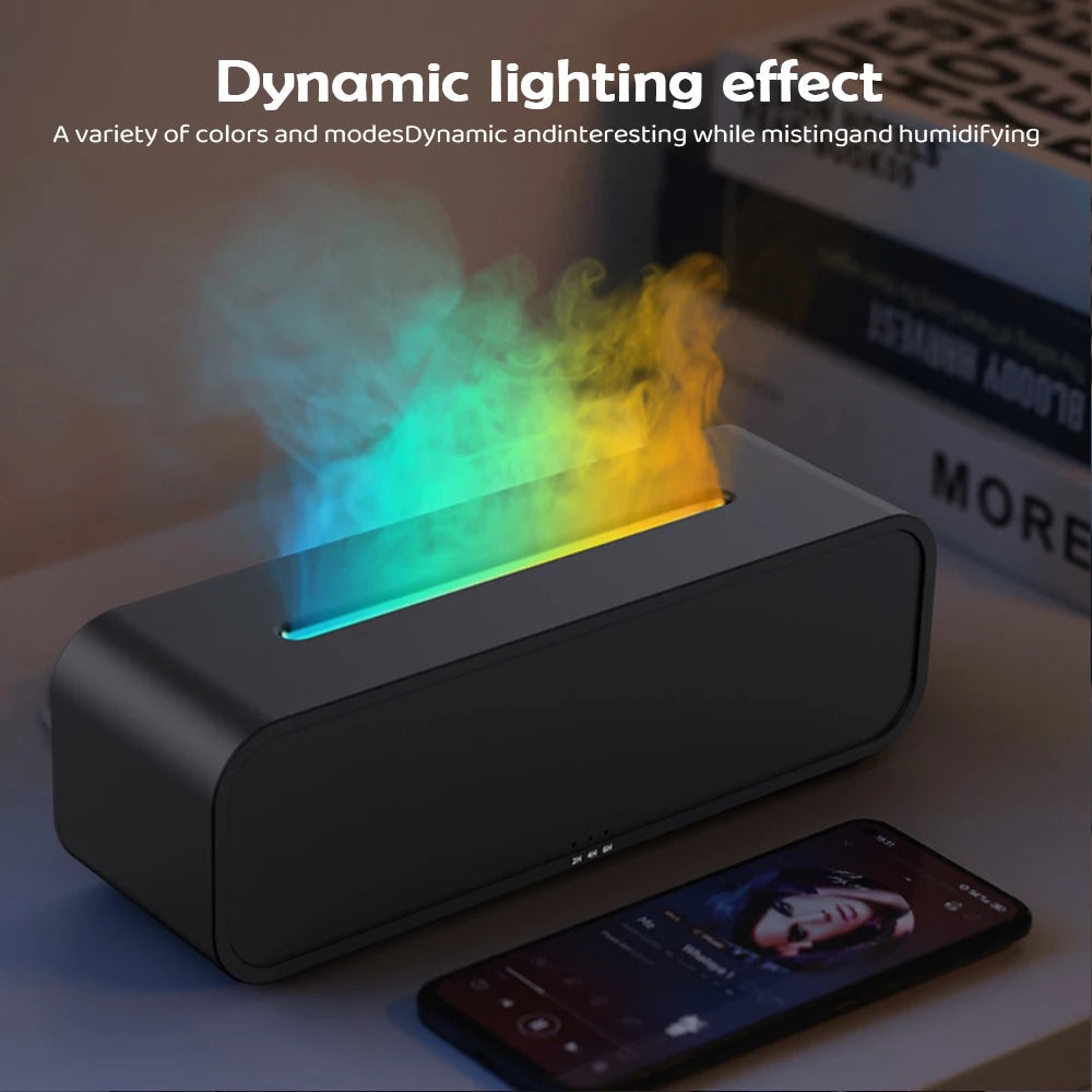 Flaming Elegance: Aroma Diffuser with Soothing Flame Effect