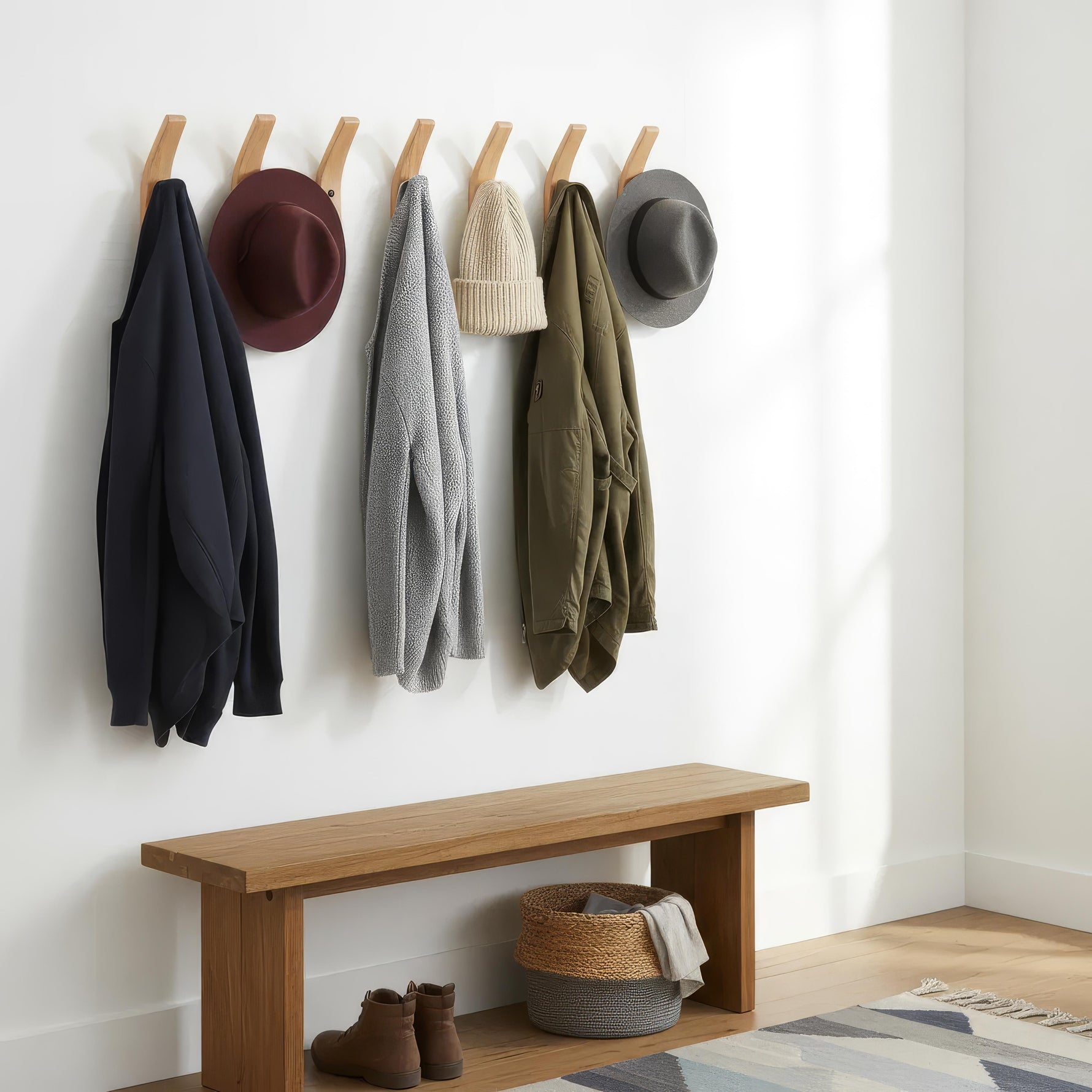 Stylish Wall Hook Coat Rack – Set of 4 for Your Storage Needs