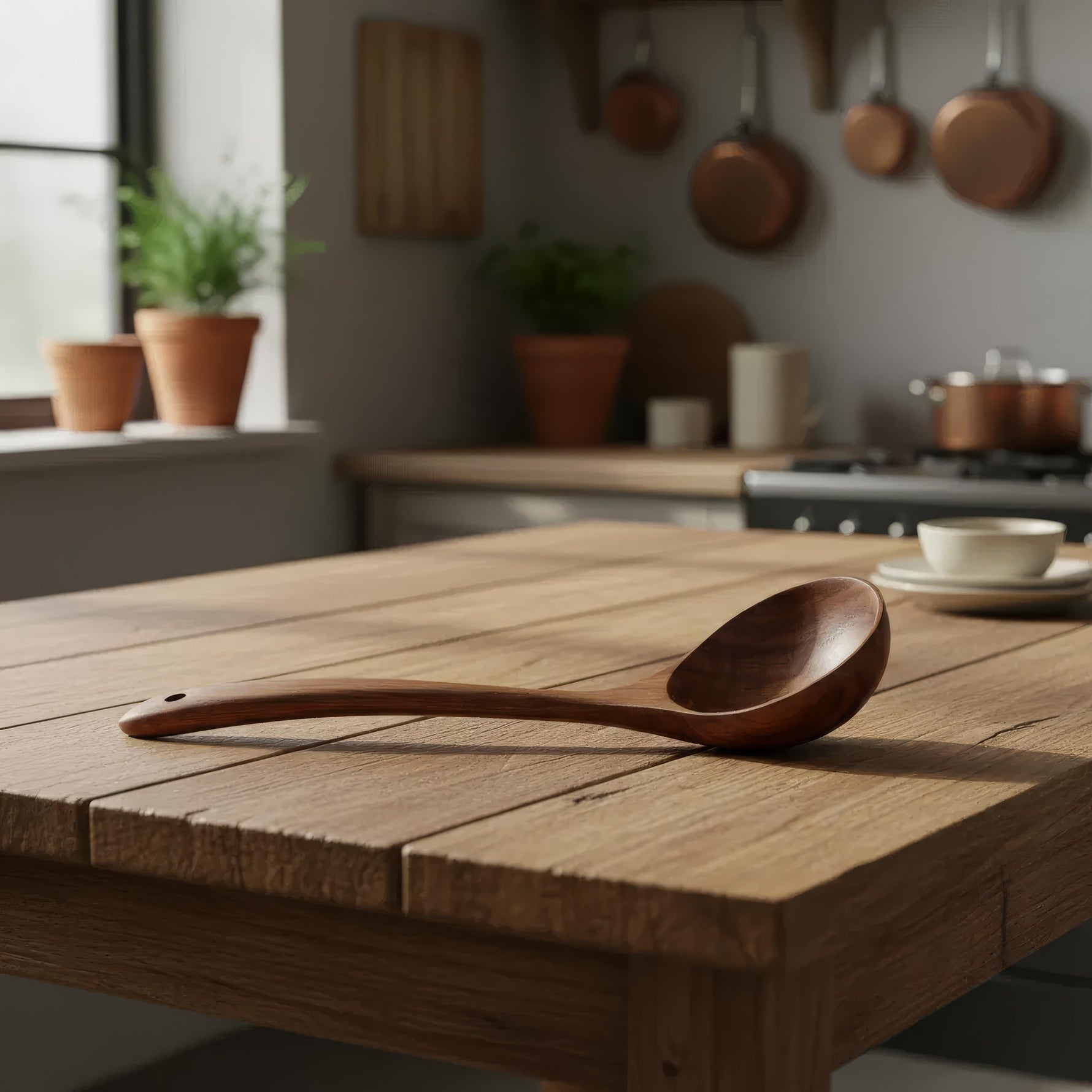 Nature-Inspired Wooden Kitchen Utensil Set