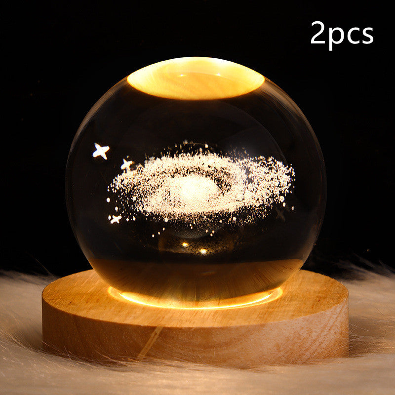 3D Kristalllicht mit LED für eine entspannte Atmosphäre