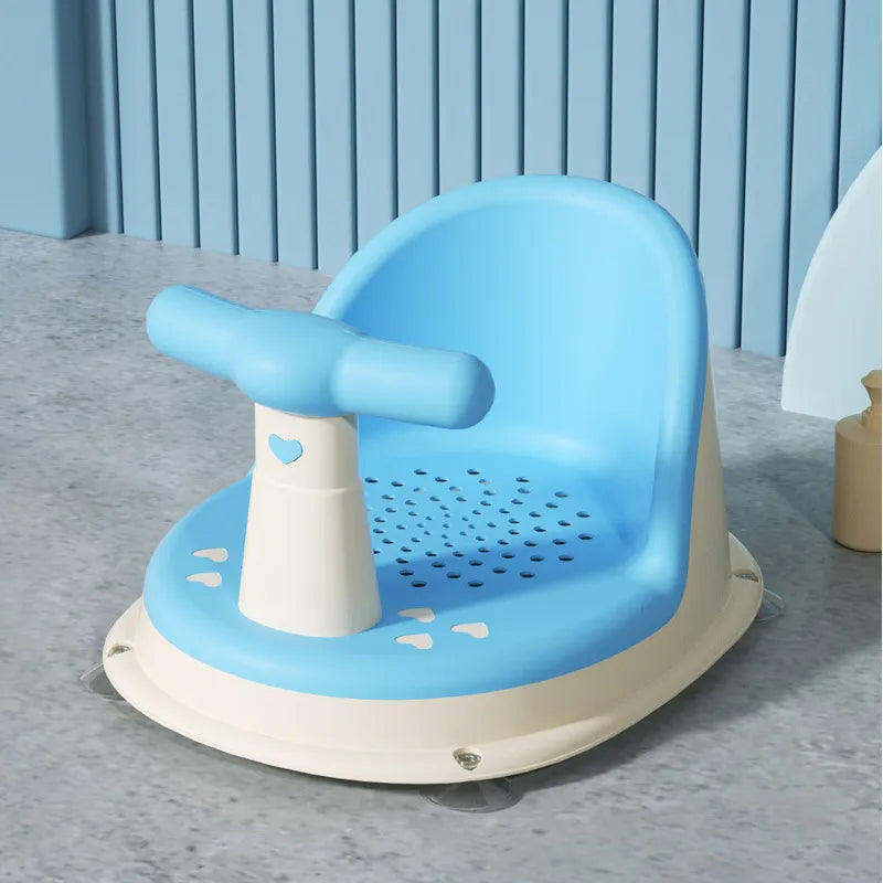 Baby Badesitz mit Griff – Rutschfester und drehbarer Wannensitz