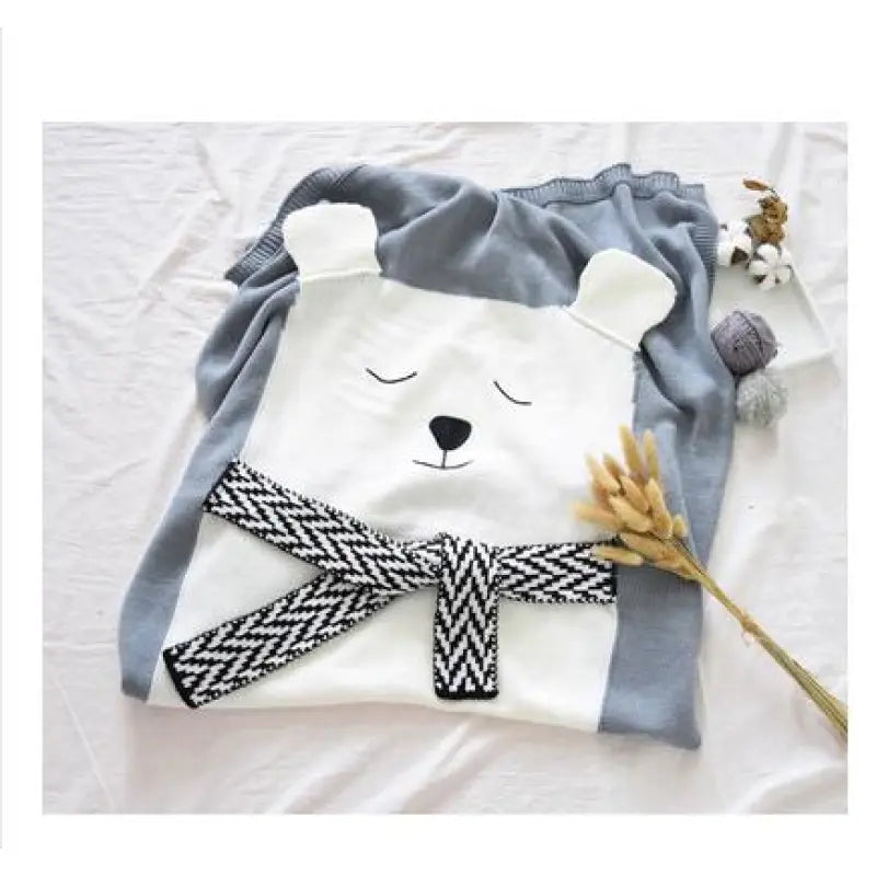 Kuschelige Babydecke mit Tiermuster – 3D-Design für Kinder