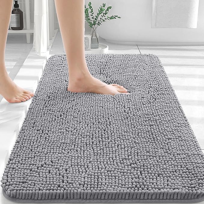 Plush Bath Mat with Non-Slip Backing – Extra Thick for Comfort
