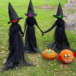 Creepy Light Witches - Set of 3 Luminous Decorative Figurines