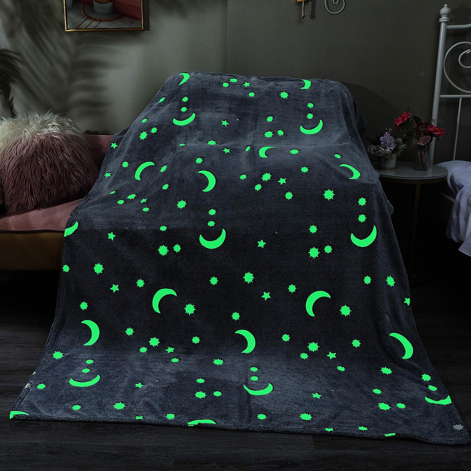 Kuscheldecke mit Sternenlicht – Leuchtet Nachts