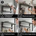Compact Towel Holder with Suction Cups – Flexible and No Drilling Required