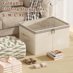 Foldable Wardrobe Organizer with Lid | Spacious Storage Solution