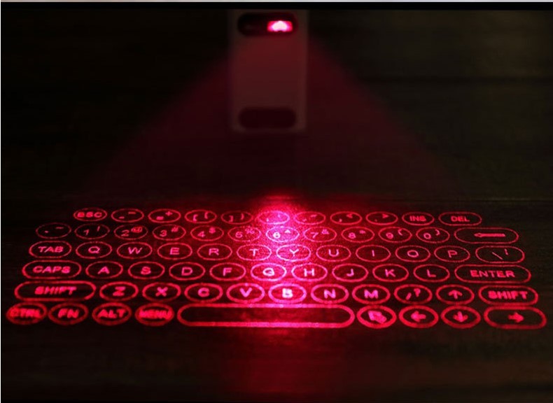 Tragbare Laser-Tastatur mit Bluetooth-Verbindung
